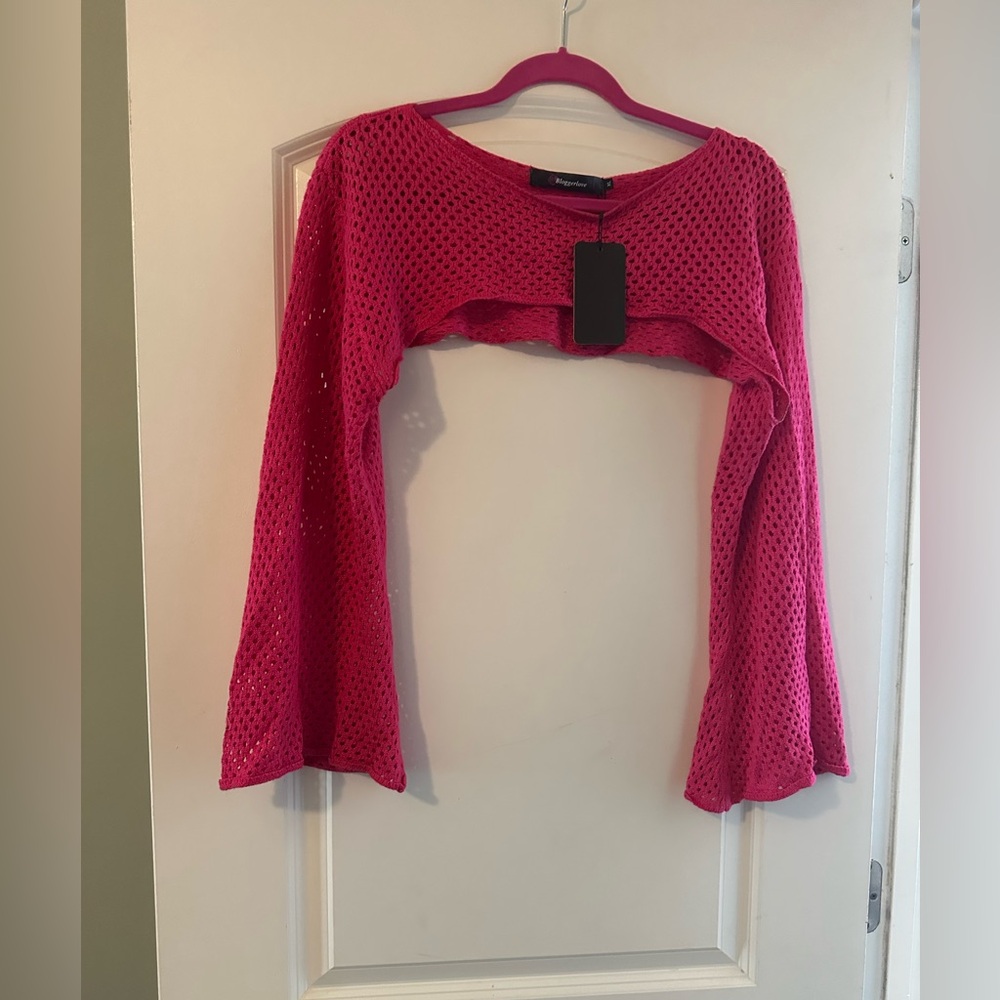 NWT Bloggerlove Crochet Crop Top (Nov53)